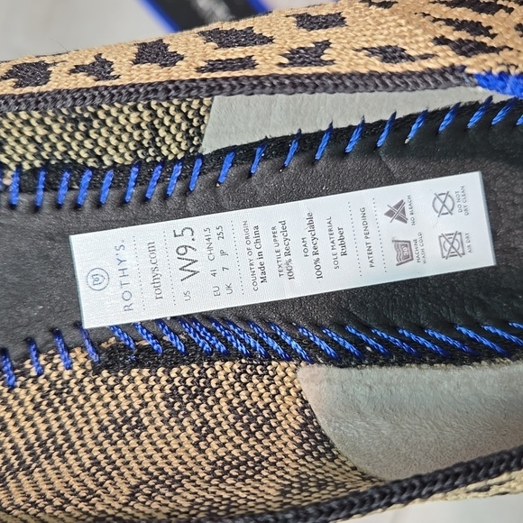 Rothy's Women Leopard Animal Print The Pointed toe flats ballet shoes sz 9.5 - Picture 13 of 13